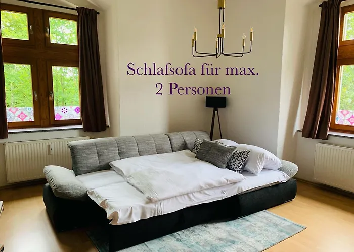 Burg Aue- Erzglueck - Familien - Im Gruenen - Zentral Appartement